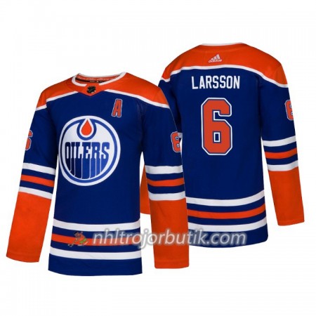 Män Ishockey Edmonton Oilers tröja Adam Larsson 6 Alternate Adidas 2018-19 Authentic